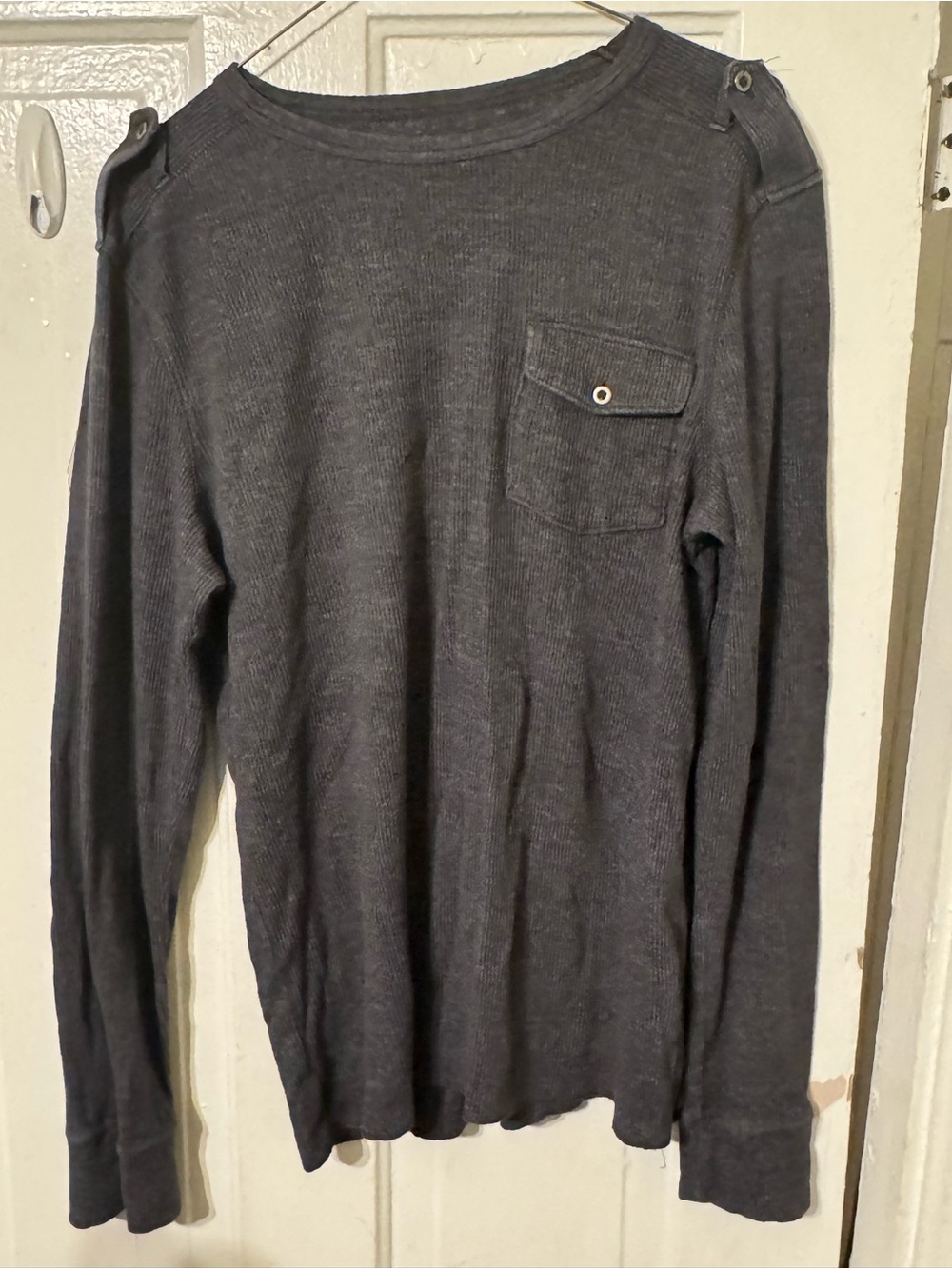 Helix Black Graphic Ribbed Knit Top